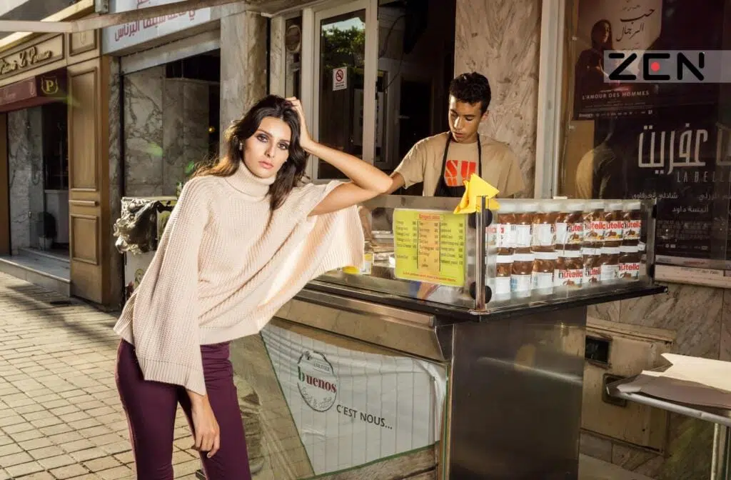 Artistic fashion photography using creative lighting and abstract poses for a unique visual narrative