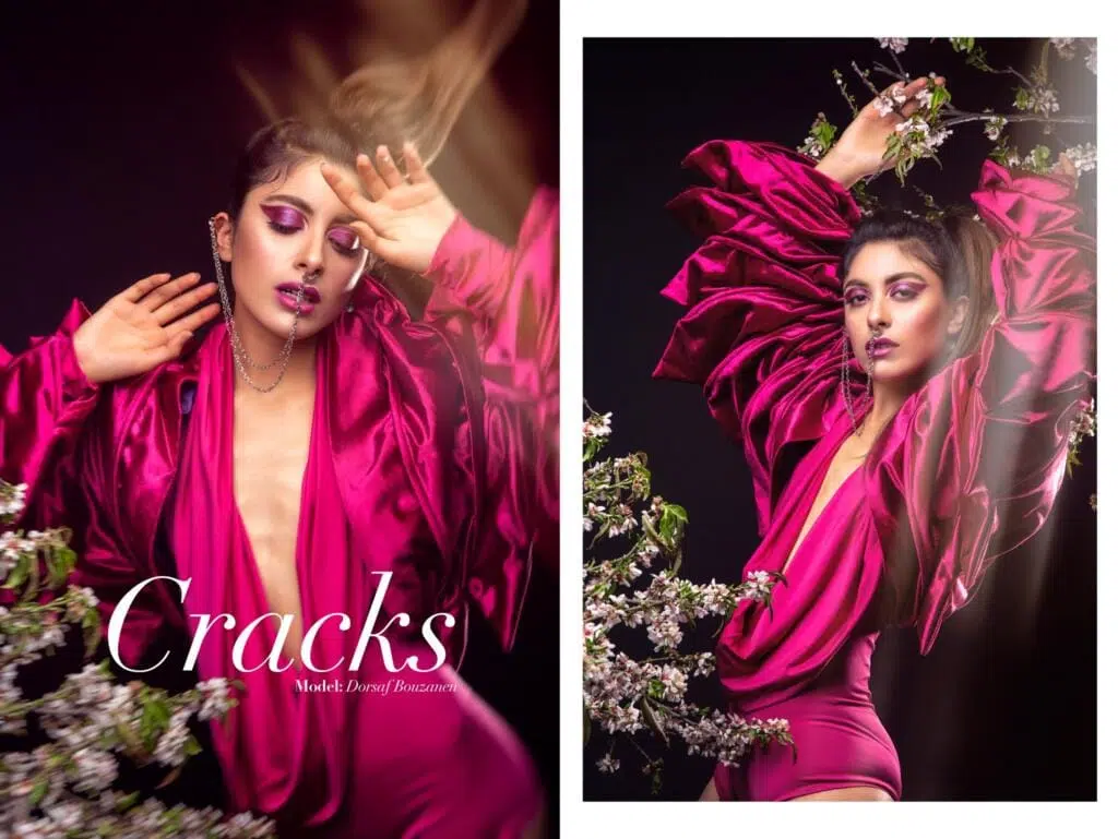 Innovative fashion photography in Doha featuring bold concepts and imaginative styling