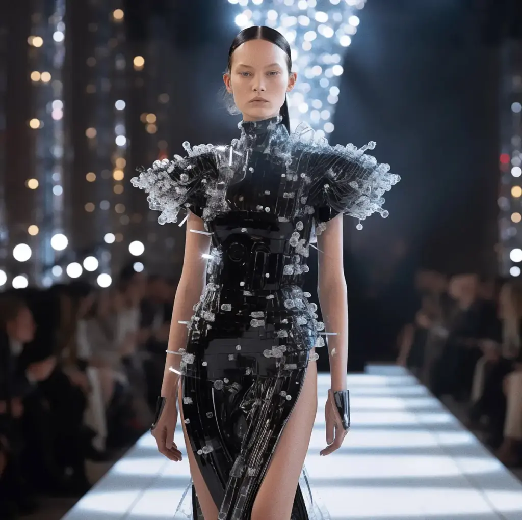 AI-driven fashion marketing campaign showcasing innovative designs and personalized consumer experiences to enhance brand engagement