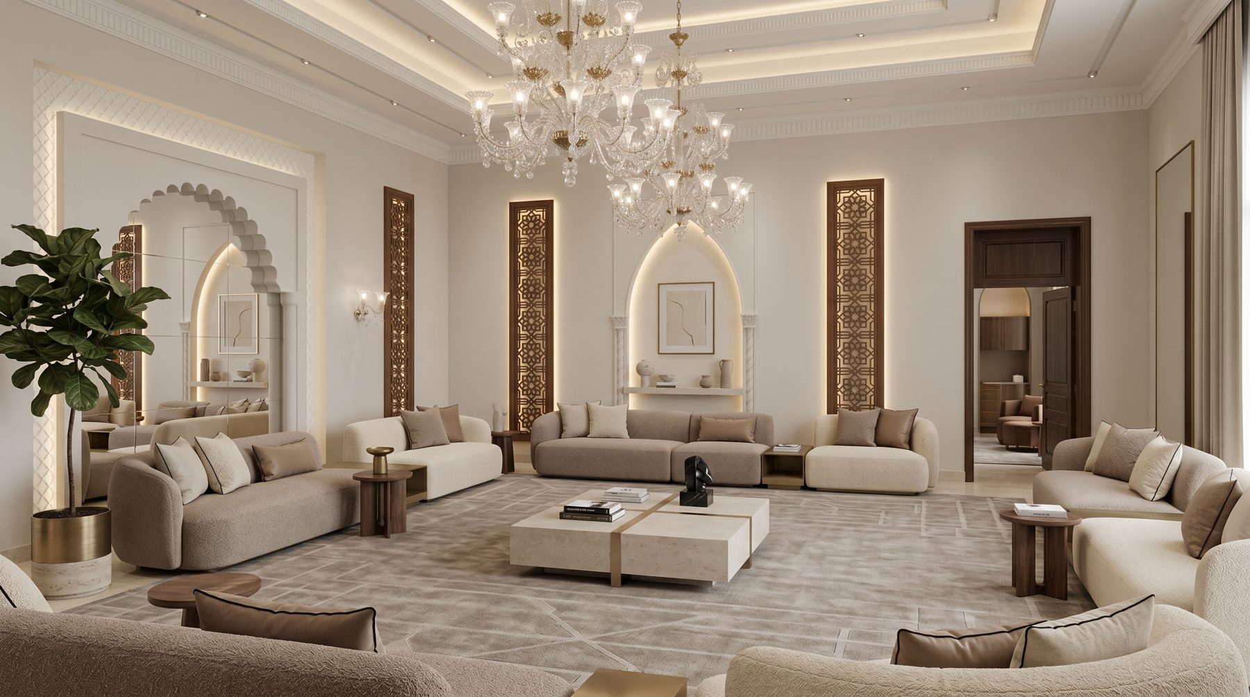Architectural interior detail — real estate photography Qatar