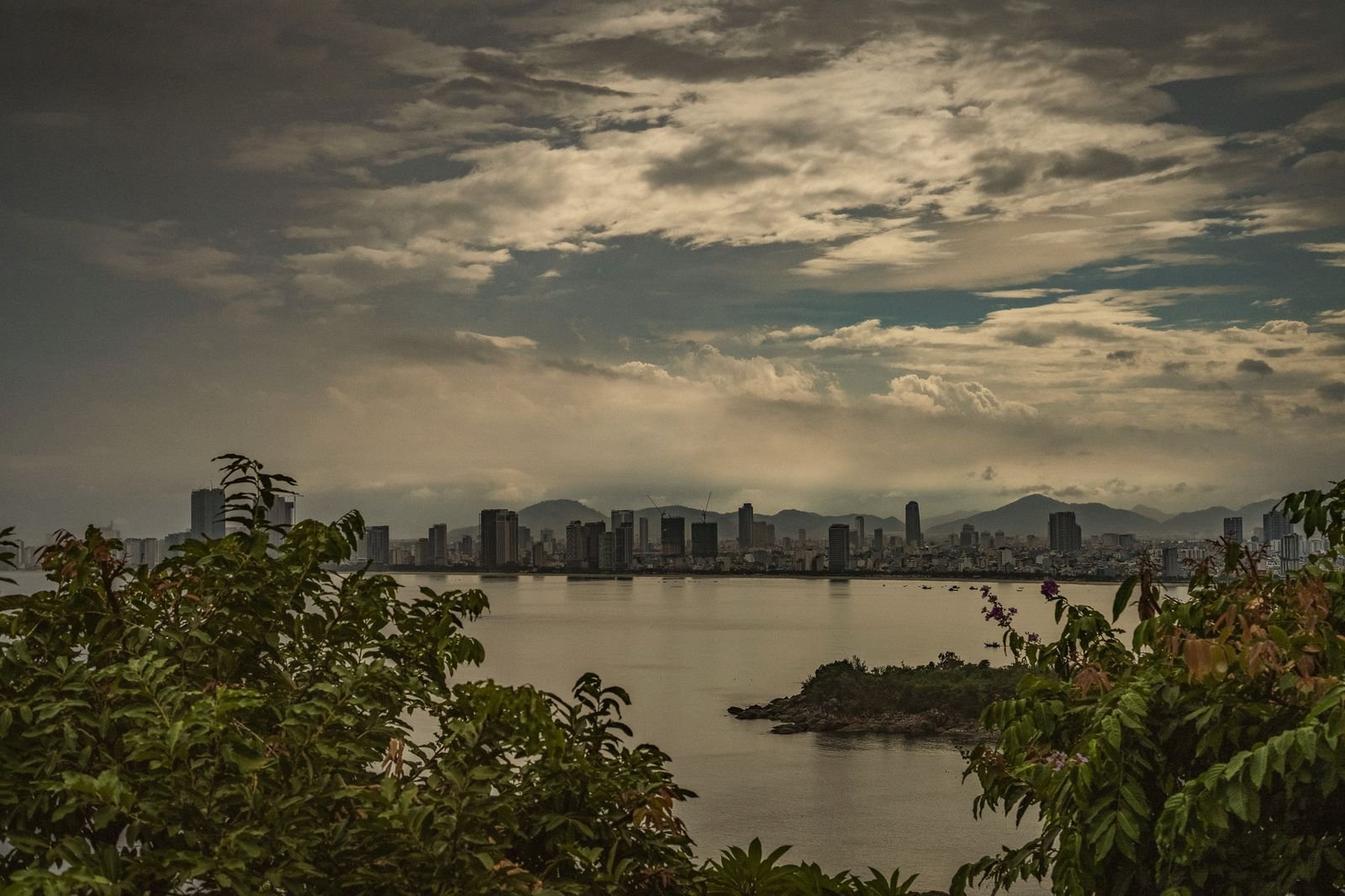 Da Nang bay seen from the Son Tra peninsula