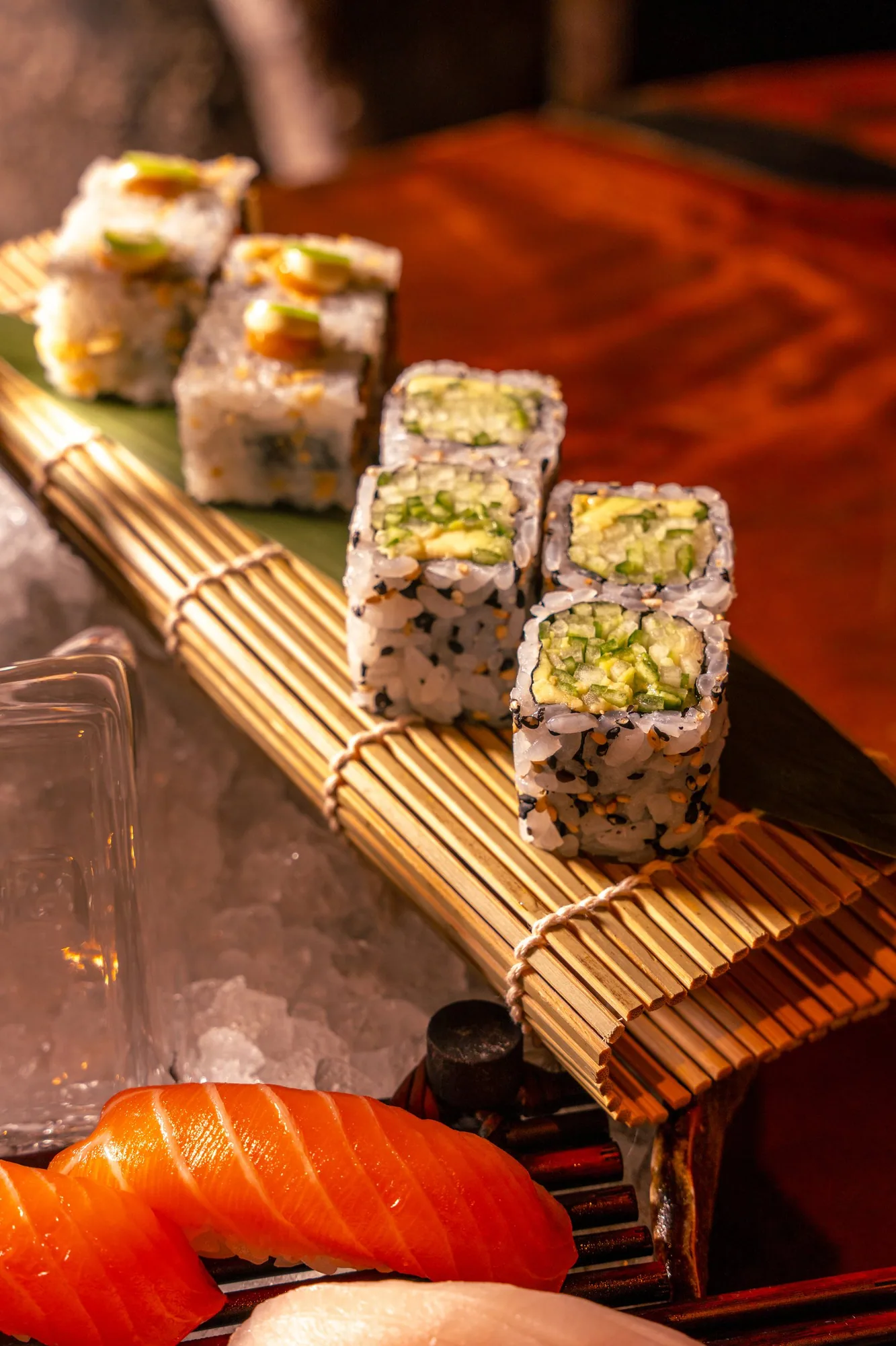 Sushi and maki selection at Zuma Doha