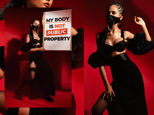 Fashion 3 Studio fashion photography capturing the intricate details of haute couture.